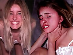 SUBMISSIVE Teenage CHOKED AND Plumbed - She Enjoys It Mischievous