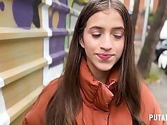 PutaLocura - Petite Colombian youthfull woman Sofia Smith is caught by Torbe and they fuck hard