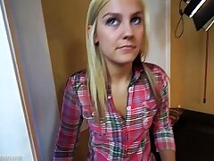 Amateur girl Bailey fucked Point of view on audition couch