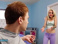 Insatiable Teen (Lola Fae) Catches (Alex) Stroking Decides To Help Him Reach An Orgasm - Reality s