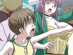 Petite Teen Touching Damsels in a Public Train &vert; Uncensored Manga porn