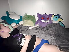 Step-brother caught stinky his hot step sisters vibrator while she was sleeping in her bed!