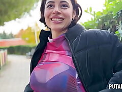PutaLocura - Epic busty Latina Lulita Starlet gets caught by Torbe and swallows all his spunk