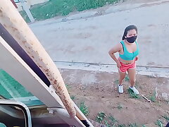 Risky fuck-fest in public - Ganda was fucked in a public place