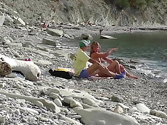 Travel - a blogger met a nudist. Public bj on the beach in Bulgaria. RoleplaysCouples