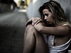 Homeless virgin teen gets poked by a charitable guy