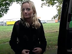 Big UK spunk-pump railing in blondies cock-squeezing pussy as thanks for help