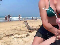 Orgasm in front of everyone. She refused to stop until I cum.
