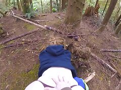 Big juicy ass taunting and ravaged in the forest