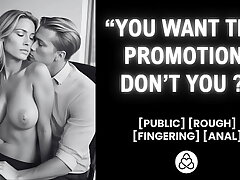 He screws her in the office to get a promotion &vert; Manager screws worker &vert; Real amateur duo