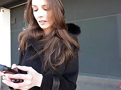 GERMAN SCOUT - Assfuck Fisting and Fuck at Real Casting with skinny saggy Globes Girl Emma Scarlett