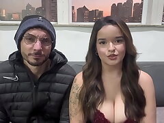 Spouse astonished bitchy wife with masked boy rock hard to make her jizz with another