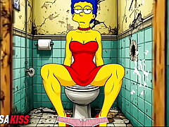 Married Housewife Gets Fucked In A Public Dirty Restroom. Porno parody