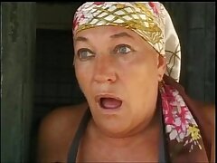 Old woman fucked in the farm of shame!
