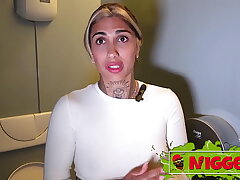 Bareback anal sex, butt to mouth. Big black cock for slut Valeria del Rio, another multiracial on Nigged