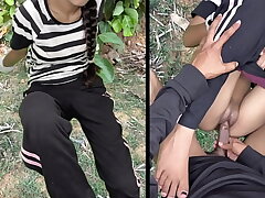 Village girl taut pussy outdoor sex video, desi outdoor fucktape