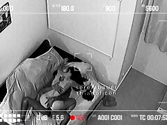REAL SECURITY CAMERA CAUGHT Paramour Poking Firm AND DRINKING MILK WHILE Hotwife WORKS
