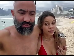 She got horny on the beach and I bankrupt her rump