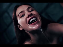 Parasited Lesbian Tribbing Teenage Sex - HUGE Tits Costume play Gal Octokuro Transformed Into Horny Gamer