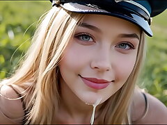 Super-hot Towheaded Soldiers: Deepthroating and Fucking for Jizz (with coochie getting off ASMR sound!) Uncensored Hentai