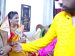 Desi Crazy Indian Three Bhabhi wants to get Ravaged By Their Dewar like a Bhabhi's Groupsex Party ( Hindi Audio )