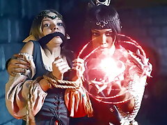 Medieval Wish Lesbo Bang-out - Light-haired Elf Woman Infects Octokuro with Bang-out Crav...