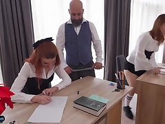 Unconventional Lessons at a Private University for Two Red-haired Students.