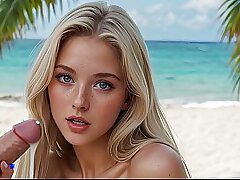 Huge Inborn Boobs Amazing Light-haired Smash - AI generated