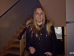 GERMAN SCOUT - FIRST ANAL FOR CURVY Huge Congenital Funbags Teenage CHANIE AT STREET Audition