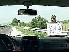 Street s series. Hitchhiking nymph in trouble. Amanda Vamp Part 1. Taking hold of her at the side of the road.