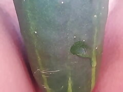IT WAS HOT, I OPENED MY Gams WELL Sans PANTIES WITH MY Smoothly-shaven PUSSY, I GOT THE CUCUMBER WHICH WAS VERY WET AND I PUT IT IN THE Ginormous PUSSY I HAVE, AND I ROSE A LOT. A Enjoyment .