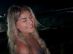 I encountered the married woman on Recreio beach, took her home, packed her with milk, and recorded it for her spouse to see.