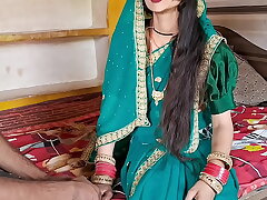 I fucked the neighbor's sister-in-law in a green saree and fucked the sister-in-law