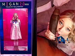 Diminutive Teen M3Gan Gets Demolished by Big black cock - Halloween Cosplay Big black cock Exclusive