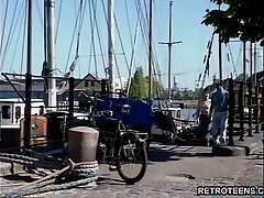 Retro nubile couple have a super-fucking-hot hardcore bang