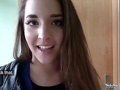 Public Agent Amirah Adara Penetrates a stranger while her BF waits