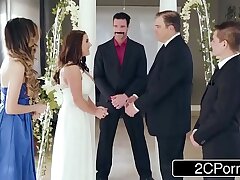 Sexy Cuckold Bride Angela Milky Luvs Anal