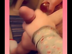 REAL Eighteen yr aged Dark-hued Girl takes her FIRST EVER Milky Manstick