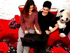 We watched a romantic video on netflix and we fell in love having sex in your sofa