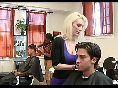 Handsome Blondie Hairdresser MILF