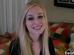 Youthful and big-chested friend takes hard doggie fuck and ample flow on her face
