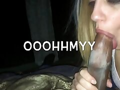 Big black cock Getting Deep-throated Until I Ball-sac and She Guzzled My Spunk Too