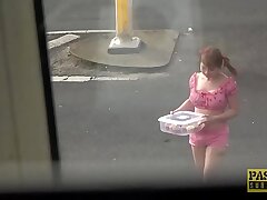 Hardfucked little subslut Virgin English hammered by sir