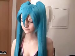 ADOLESCENTE ALEM&Atilde;O FODA-SE COMO MIKU HATSUNE COSPLAY SEXO COM Facial cumshot Porn
