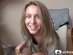 Adorable young honey wants you to witness everything