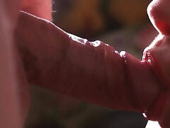 Close up doggystyle & blowjob. Slow movability