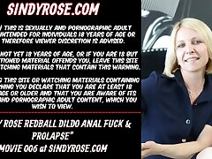 Sindyrose redball dildo anal pummel