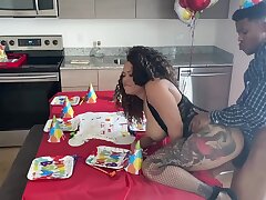 nobody came to my bday soiree so my step-mother gave me an additional surprise... pt1