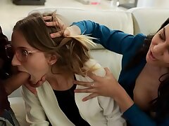 Adopted Stepdaughter Offers Her Teen Assets to Her Fresh Dad - Macy Meadows, Alexis Zara
