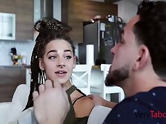 Jealous step-sister pummels me after GF leaves